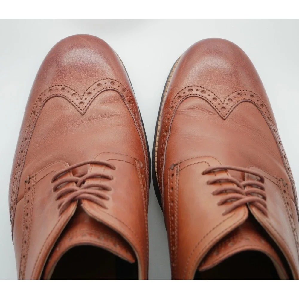 Cole Haan Original Grand Wingtip Oxford British Tan Leather C26472 Mens 11M
